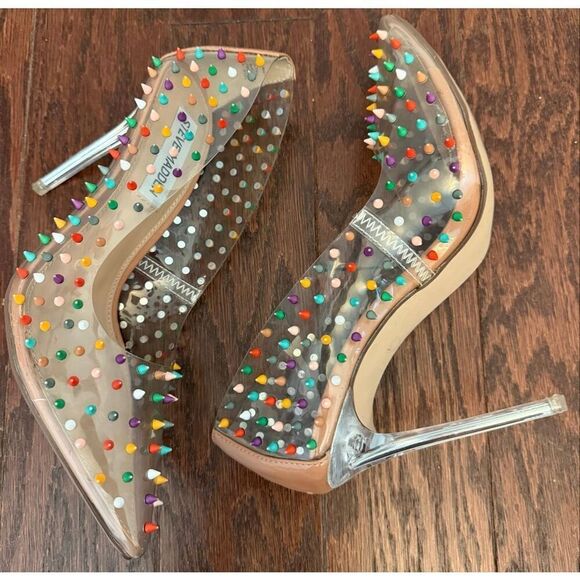 Steve Madden Women's Daisie Spiked Pumps Size 6.5 - Picture 2 of 8